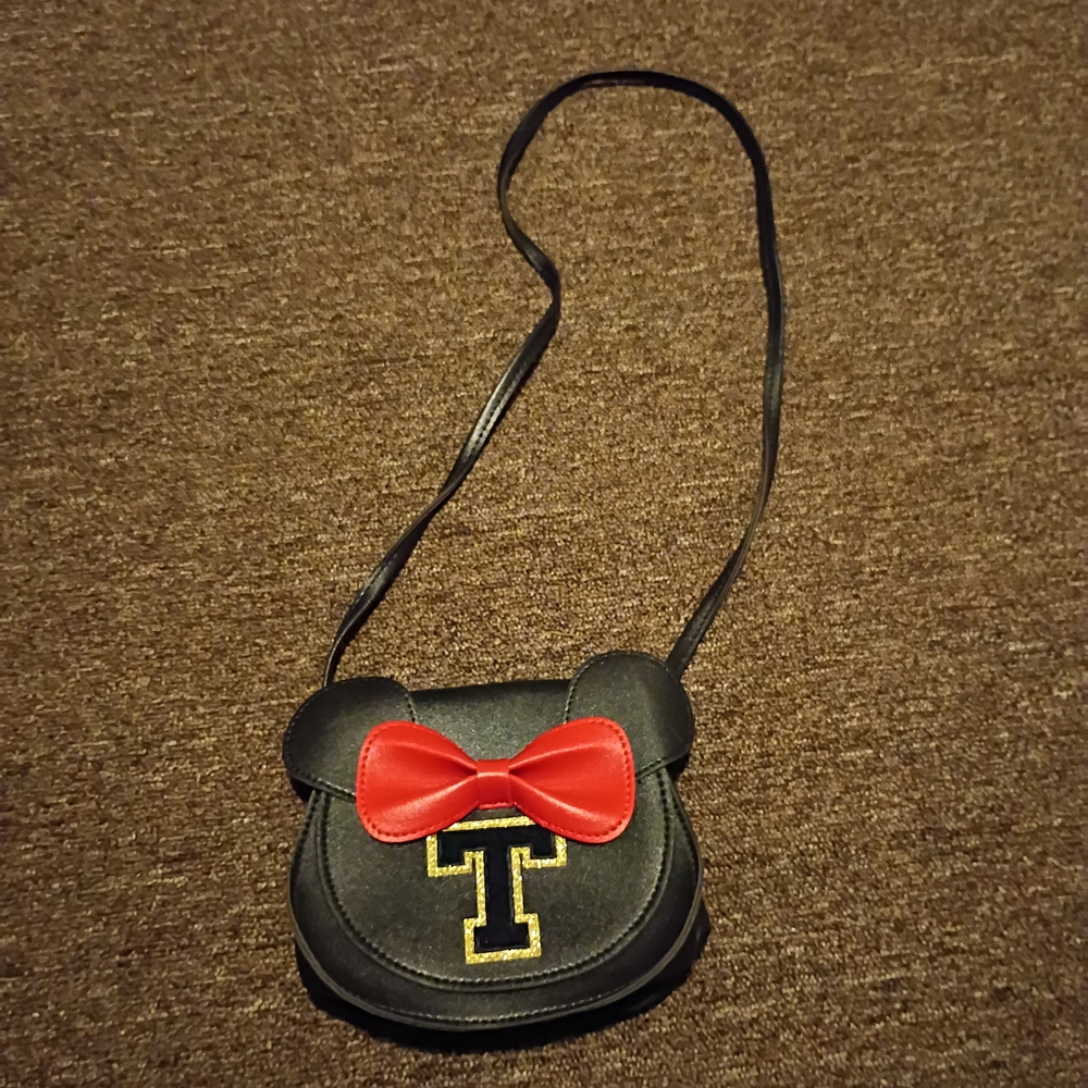Minnie Mouse Small Cross Body Purse Bag Bow Snap NWOT
